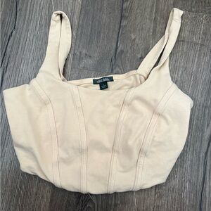 Wild Fable Beige Crop Top